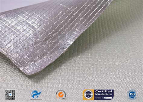 aluminum foil coated fiberglass fabric|Heat Reflective Aluminized Fiberglass Fabric.